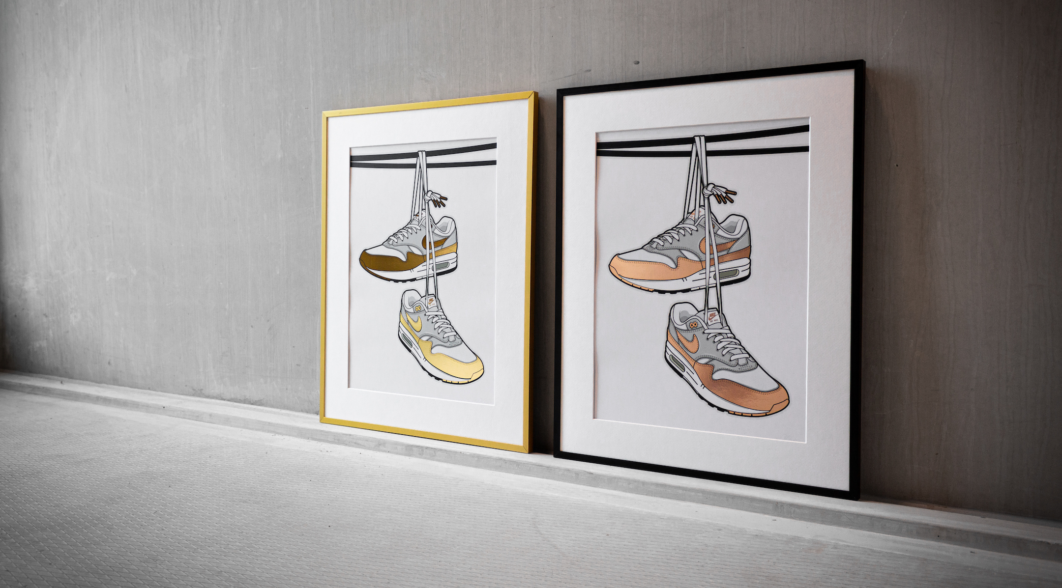 Urban Legend Shoe tossing Hyprints Air Max Sneaker art