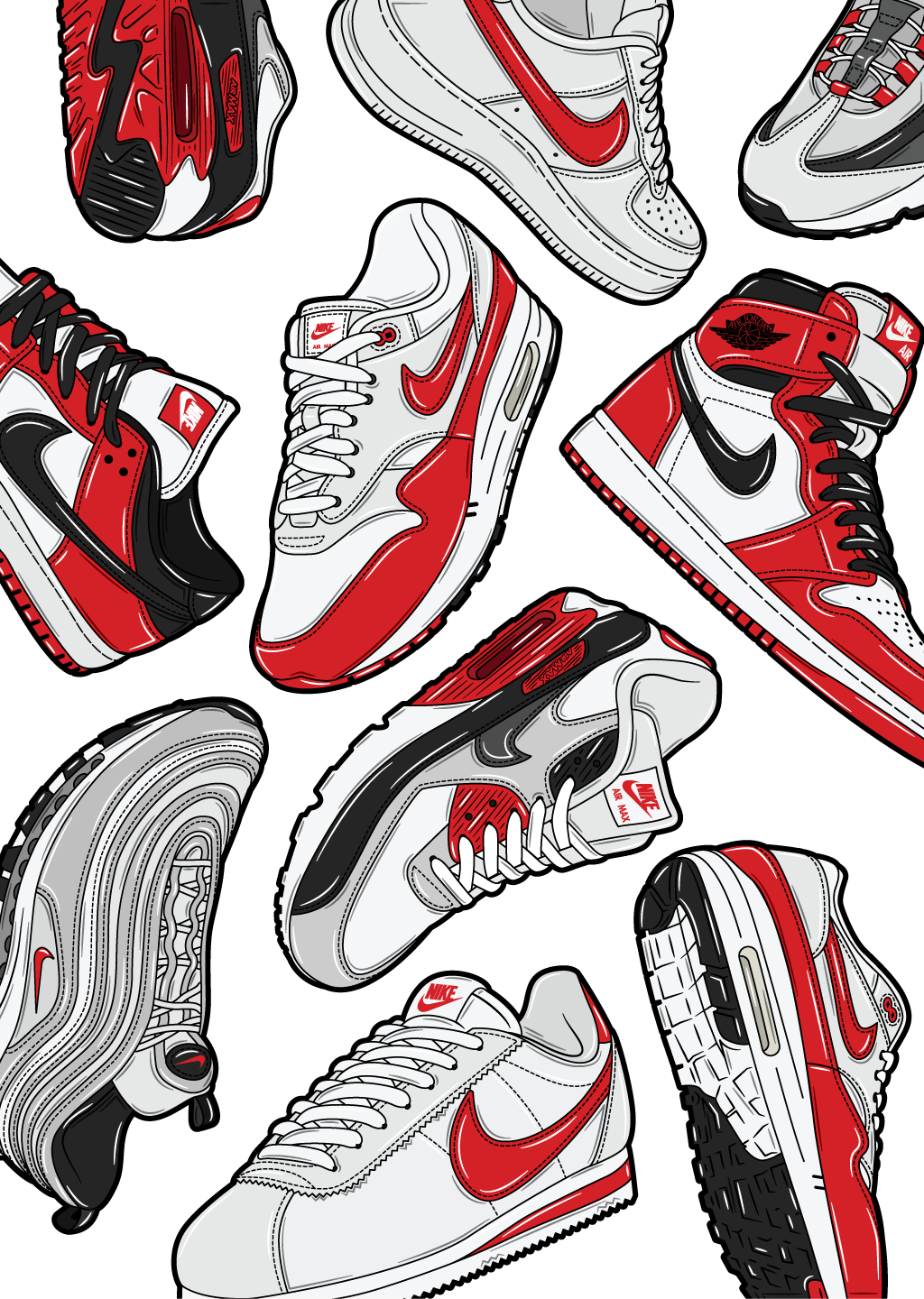 jordan sneaker art