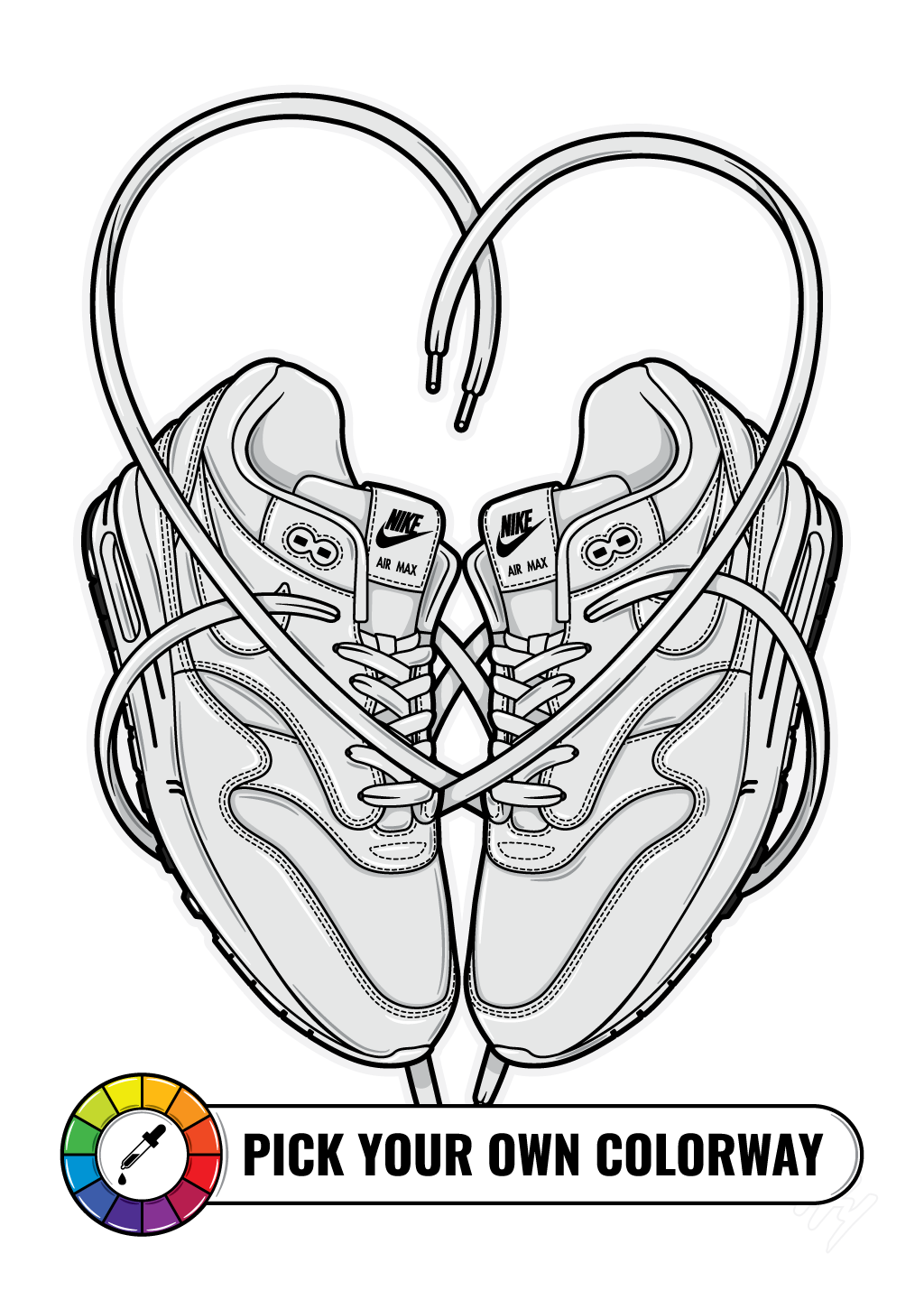 Hyprints | Shop - Pick your own 'Love is in the Air 2.0' sneaker art print