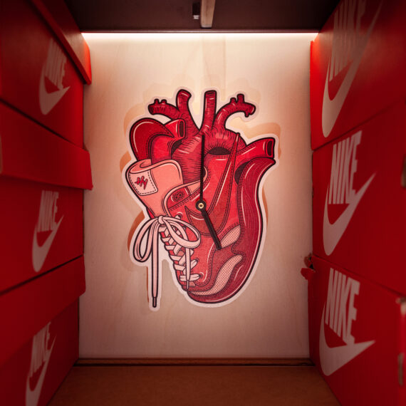 Hyprints Sneaker Heart Clock Art Air Max 1