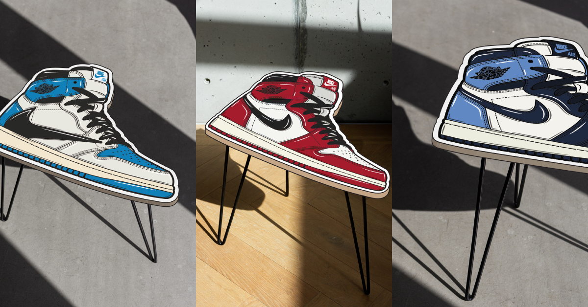 Air Jordan 1 table Hyprints Sneaker art AJ1