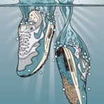Nike Patta Air Max 1 Noise Aqua Sneaker art print Hyprints