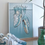 Nike Patta Air Max 1 Noise Aqua Sneaker art print Hyprints