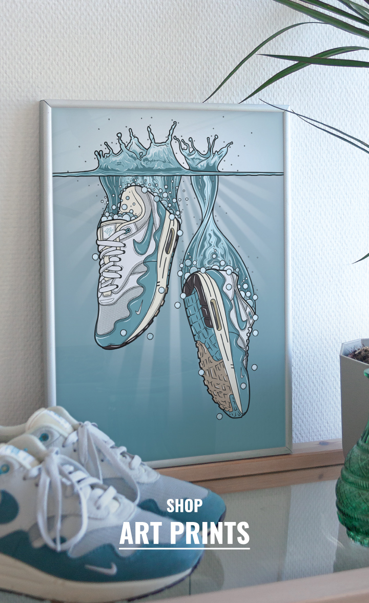 Hyprints sneaker art prints home goods decor air max jordan