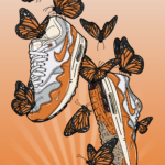Nike Patta Air Max 1 Monarch Sneaker art print Hyprints