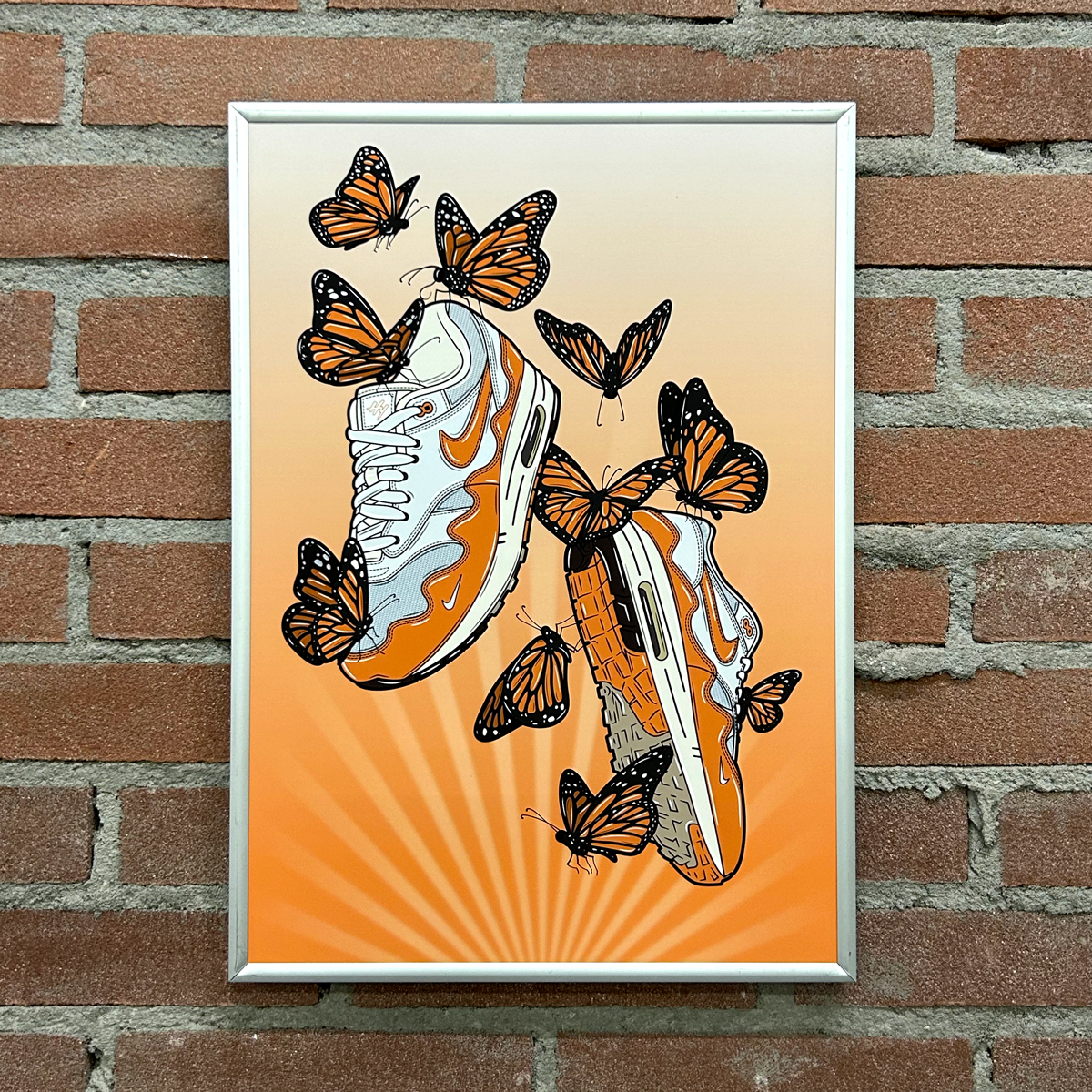 Nike Patta Air Max 1 Monarch Sneaker art print Hyprints