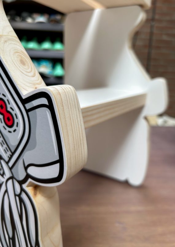 Creased Air Max 1 Stool Hyprints Sneaker Art Handmade Design Furniture