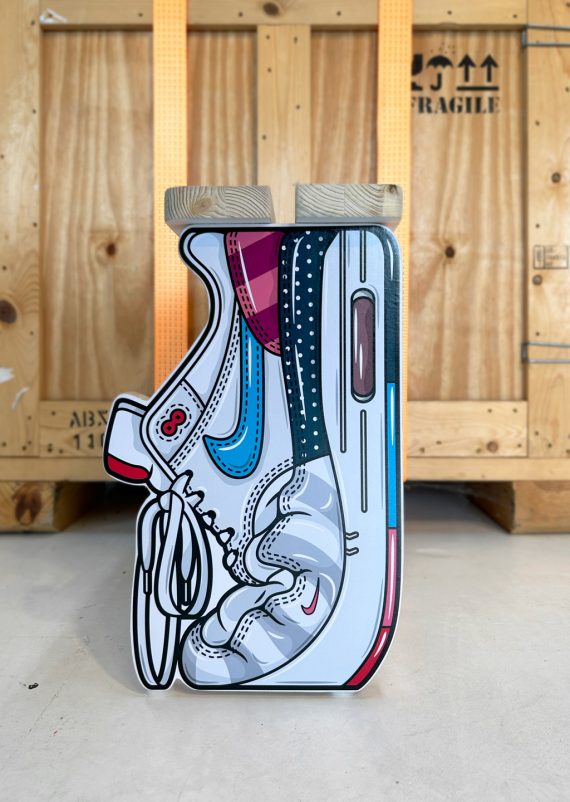 Creased Piet Parra Air Max 1 Stool Hyprints Sneaker Art Handmade Design Furniture