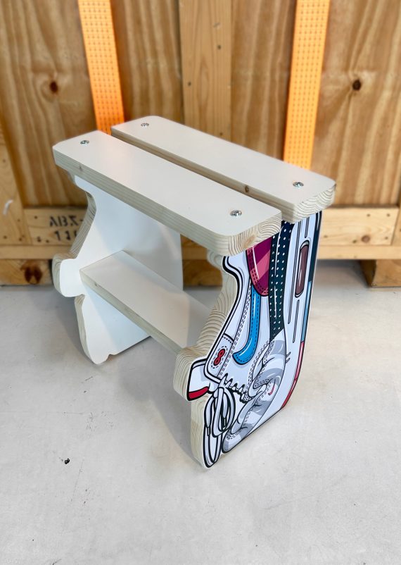 Creased Piet Parra Air Max 1 Stool Hyprints Sneaker Art Handmade Design Furniture