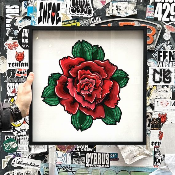 She's a Rose art print hyprints street culture inspired art and home goods