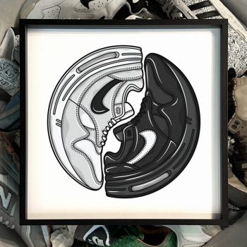 yin yang air max sneaker art print hyprints street culture inspired art and home goods