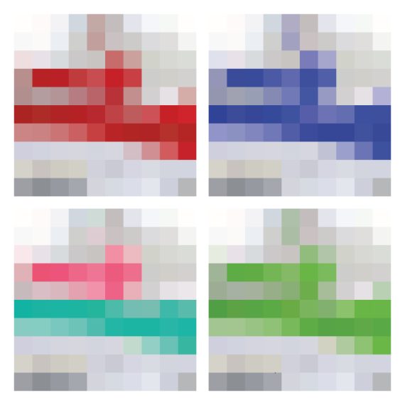 Pixel print sneaker art Air Max 1 Hyprints