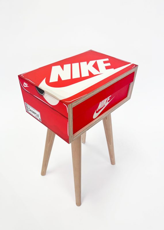 Hyprints Shoebox Stand Sneaker furniture art Nike box