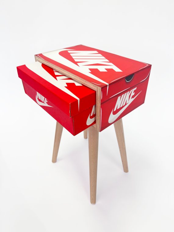 Hyprints Shoebox Stand Sneaker furniture art Nike box