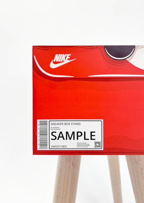 Hyprints Shoebox Stand Sneaker furniture art Nike box