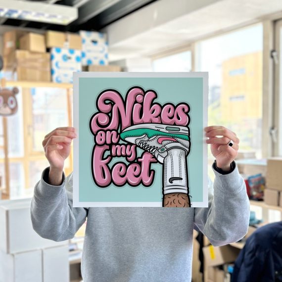 Hyprints Nikes on my feet sneaker art print mac miller air max